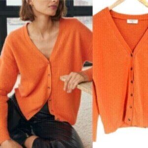 Aritzia   * Babaton Luxe Cashmere Epitome Cardigan  Sweater V-neck   2XS EUC